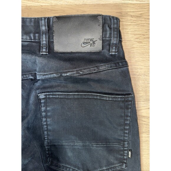 Nike SB Pants Mens 28x30 Skateboarding Cotton Stretch Black Outdoor Casual - Picture 5 of 7